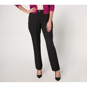 Isaac Mizrahi Live! Women's Pants Sz 6 Estate Timeless Twill Black A669554